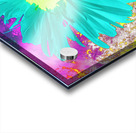 Abstract Surreal Cyan Daisy Acrylic print