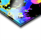 Abstract Neon Melting Daises Acrylic print