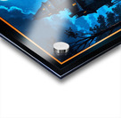 Gothic Noir Haunted Victorian Mansion By Moonlight Haunting Halloween AI Concept Art by Xzendor7 Acrylic print