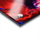 Abstract Dark Centred Red Flowing Daisy Flower Acrylic print