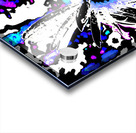 Abstract Vibrant Daisy Flower on a Psychedelic Background Acrylic print