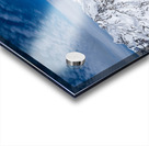 High res aerial panorama shot of scenic snowy mountain range in winter in the European Alps Acrylic print