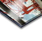 Ship unloading at a container terminal in the port area of Hamburg Germany Acrylic print