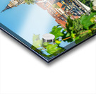 Riverside view of the old town and church of Tübingen in Germany in summer Acrylic print