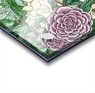 Watercolor Botanical Flowers Garden Flowerbed II Acrylic print