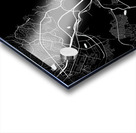 El Paso Texas City Map Print Acrylic print