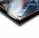 A Mysterious Ancient Temple Hidden In A Snow-Capped Mountain Landscape Awe-Inspiring AI Concept Art by Xzendor7 Acrylic print