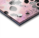 Abstract Circular Shapes in Pink and Black Acrylic print