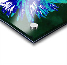 Abstract Vibrant Blue and Green Daisy Flower Acrylic print