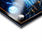 The Epic Fantasy City Known As The Deblan Metropolis Under a Full Moon Breathtaking AI Concept Art by Xzendor7 Acrylic print