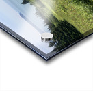 Hiking poles at lookout  Acrylic print