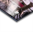 Wehrs Mill Covered Bridge Winter Wide Angle Acrylic print