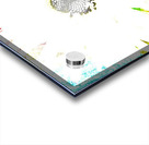 Abstract White Daisy on a Coloured Background  Acrylic print