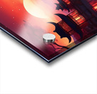 Serenity of Chinese Trees Under a Crimson Twilight Acrylic print