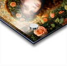 Art Nouveau Style Cute Girl in Rose Garden Painting Acrylic print