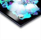 Abstract Blue Green Rose Bouquet Acrylic print