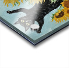 Playful Cat With Sunflowers Inspired By Van Gogh. Acrylic print