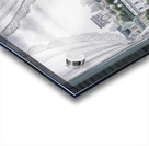 a serene and delicate watercolor painting of an i Acrylic print