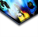 Abstract Vibrant Yellow and Blue Acrylic print