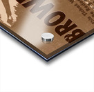 1942 Brown Football Ticket Remix Art Acrylic print