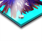 Abstract Purple and Blue Daisy Acrylic print
