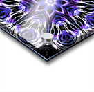 Abstract Symmetrical Purple and White Acrylic print