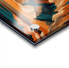 Layered Paper-Cut Mountain Landscape: A Sunset Symphony of Nature Acrylic print