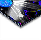 Abstract Vibrant Neon Daisy Flower Acrylic print