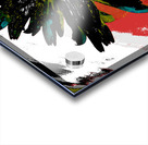 Abstract Black Daisy Acrylic print