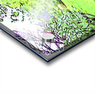 Vibrant watercolor landscape of a lush spring garden Acrylic print