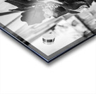 Black flower Acrylic print