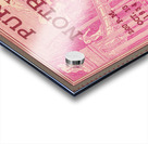 1934 Notre Dame vs. Purdue Football Ticket Art Acrylic print