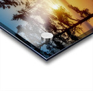 SUNRISE OVER A MISTY LAKE Acrylic print