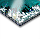 Abstract Teal Daisy Flower Acrylic print