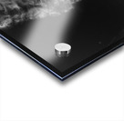 Black and white shot of beach chair at the North Sea on the island of Sylt  Acrylic print