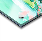 Cool Green Landscape with Flowers Acrylic print