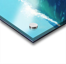 Color Ocean Waves. Hand Painted on Canvas.  Ocean Water.  Turquoise Art Background. Trendy Watercolor Marble Pattern.  Acrylic print