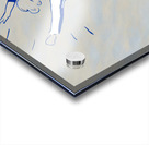 Vintage Indiana State Sycamore Cheerleaders Art Acrylic print