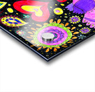 Abstract Doodle Love Birds Acrylic print