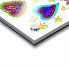 Abstract Hearts and Stars Acrylic print