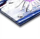 Abstract Daisy on a Bold Striped Background Acrylic print