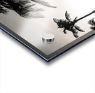 Black and white photo of people strolling along the promenade at Ipanema Beach in Rio de Janeiro  Acrylic print