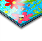 Abstract Flowers Butterflies and Bees Acrylic print