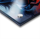 Majestic Black Horse Poster – Fiery Abstract Art Print Acrylic print