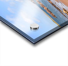 The beach at Fionnphort Mull Scotland with Iona in the background. Fionnphort is the ferry terminal for Iona. Acrylic print