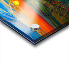 Vibrant Sunset Over Fields - Colorful Landscape Art Acrylic print