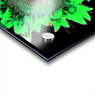 Abstract Green Neon Sunflower  Acrylic print