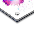 Abstract Pink Distressed Sunflower on a Pale Abstract Background Acrylic print