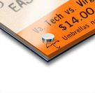 1984 Virginia Cavaliers at Virginia Tech Hokies Acrylic print