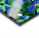 Abstract Blue and Green Florals Acrylic print